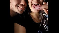 Esposa con boca de semen besa a su esposo como luana kazaki arthur urso